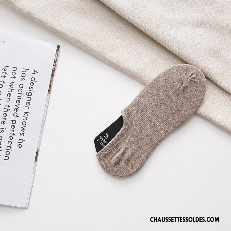 Chaussettes Invisibles Homme Yarn Nouvelles Arrivées Chaussette Basse Coupée 100% Coton Tendance Bambou Pure Noir