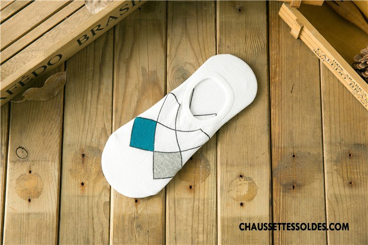 Chaussettes Invisibles Homme Été Le Nouveau Matelassé Printemps Rhombe