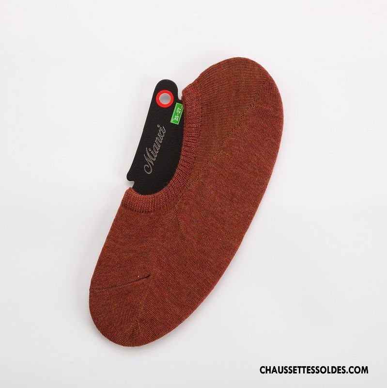 Chaussettes Invisibles Homme Été Le Nouveau Printemps Chaussette Basse Coupée 100% Coton Couleurs Mixtes Jaune