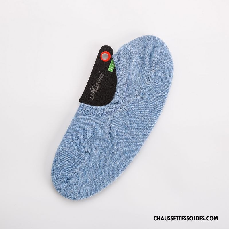 Chaussettes Invisibles Homme Été Le Nouveau Printemps Chaussette Basse Coupée 100% Coton Couleurs Mixtes Jaune