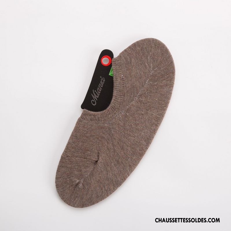 Chaussettes Invisibles Homme Été Le Nouveau Printemps Chaussette Basse Coupée 100% Coton Couleurs Mixtes Jaune