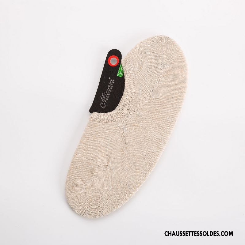 Chaussettes Invisibles Homme Été Le Nouveau Printemps Chaussette Basse Coupée 100% Coton Couleurs Mixtes Jaune