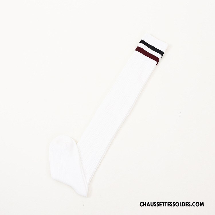 Chaussettes Longues Femme 100% Coton Antidérapant Fleurs