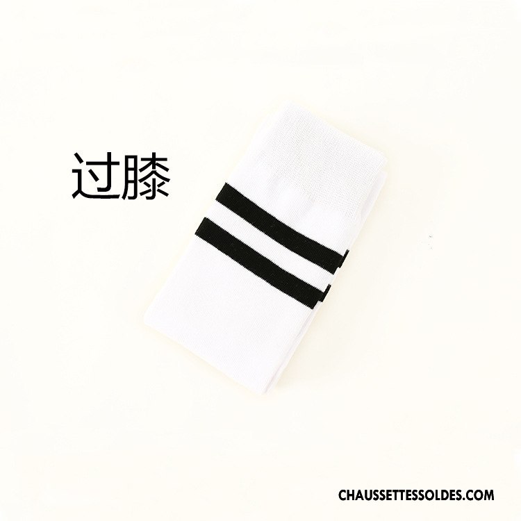 Chaussettes Longues Femme 100% Coton Vent D'université Antidérapant Silicone Gris