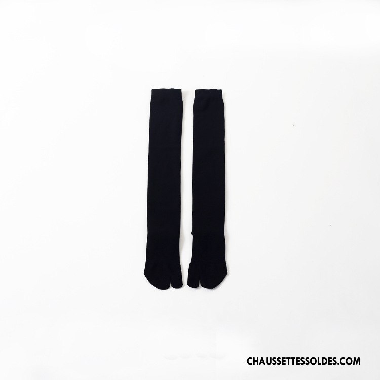 Chaussettes Longues Femme Antidérapant Nylon Gris