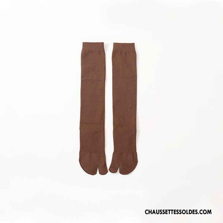 Chaussettes Longues Femme Antidérapant Nylon Rose