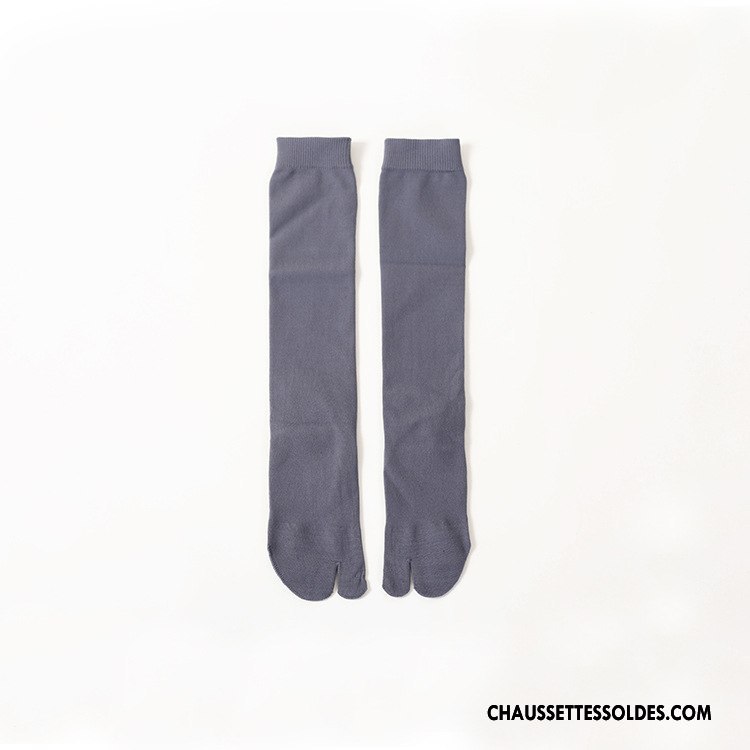 Chaussettes Longues Femme Antidérapant Nylon Rose