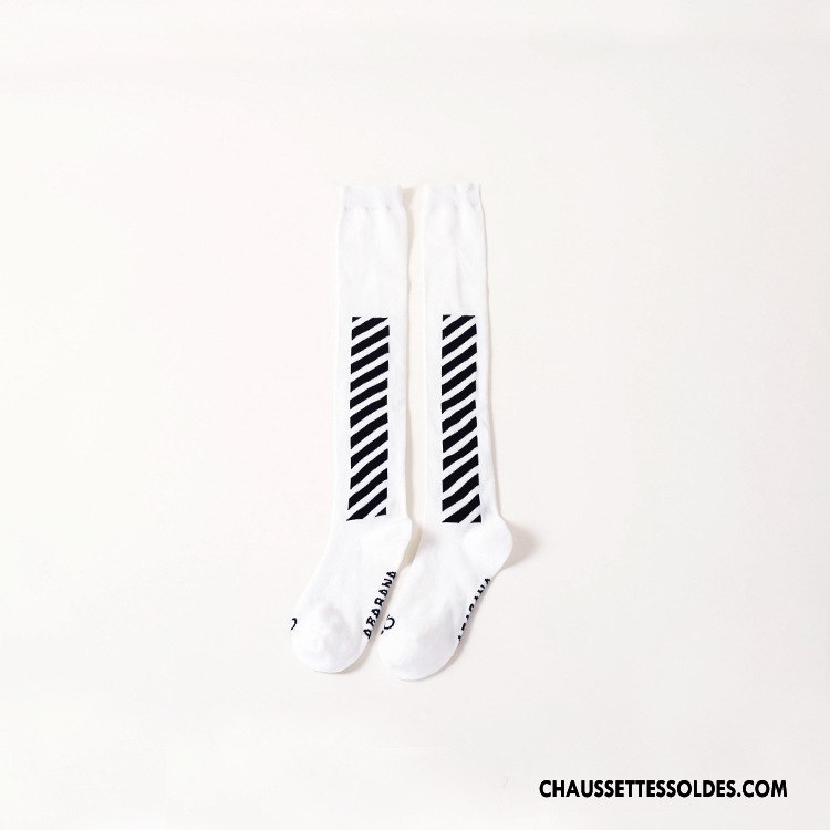 Chaussettes Longues Femme Britanique L'automne Hiver 100% Coton Antidérapant Gris