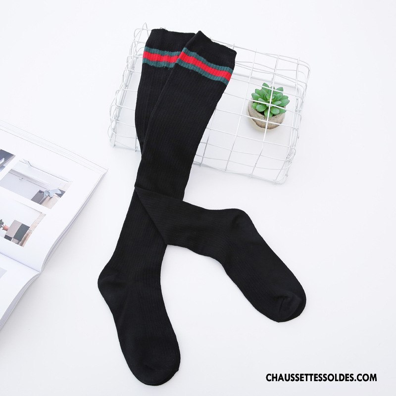 Chaussettes Longues Femme Charmant Le Nouveau Long Stock Simple Élève Créatif Jaune