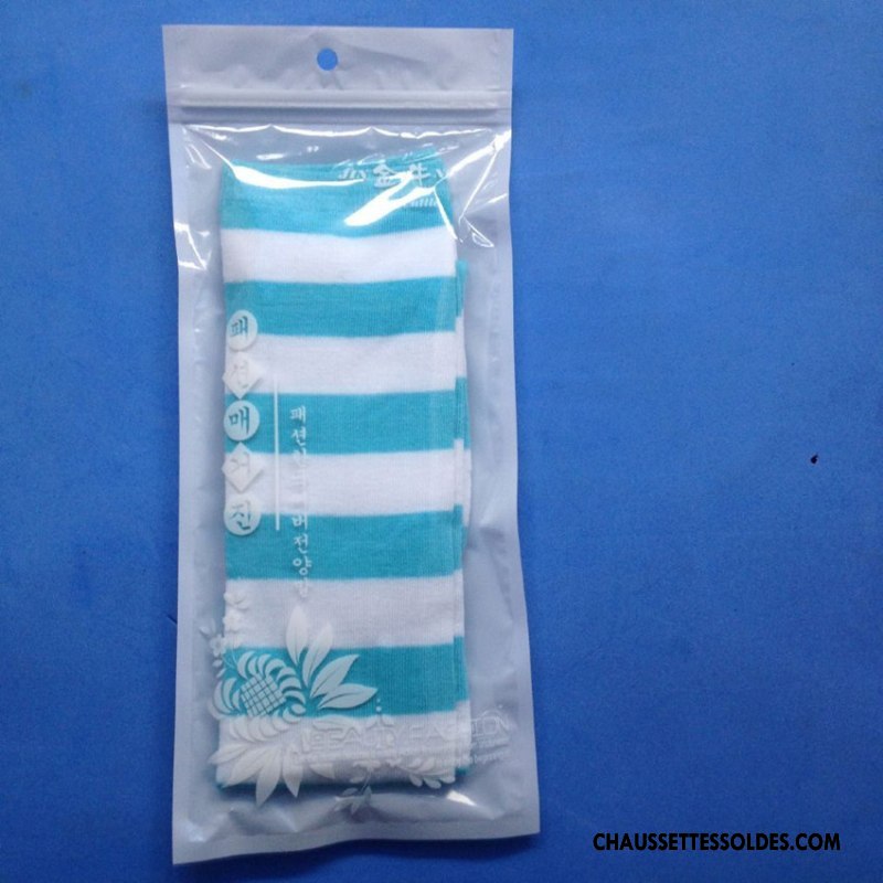 Chaussettes Longues Femme Chaussette Longue Tous Les Assortis Long Stock Haute Rayé Fille Coloré Rose
