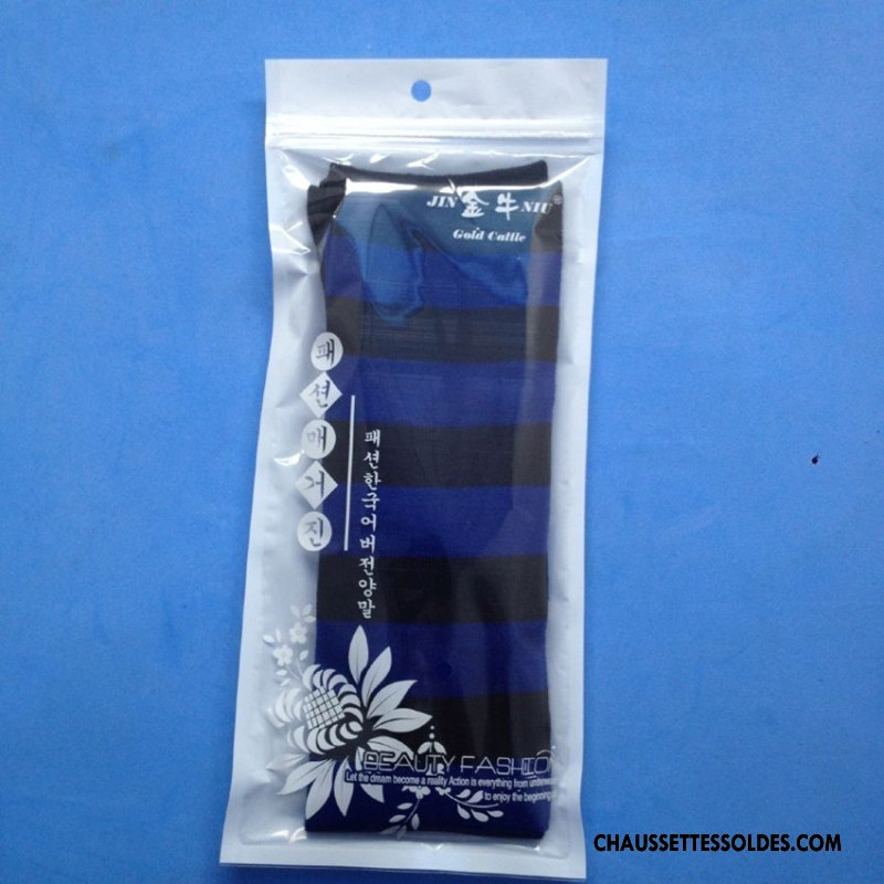 Chaussettes Longues Femme Chaussette Longue Tous Les Assortis Long Stock Haute Rayé Fille Coloré Rose