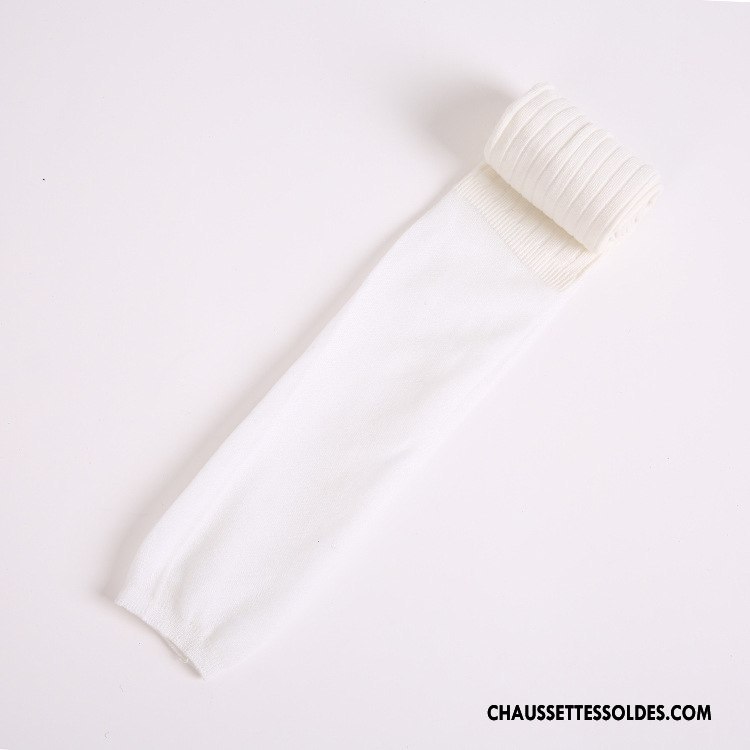 Chaussettes Longues Femme Chaussettes En Coton Hiver Printemps Haute Antidérapant L'automne Bleu Marin