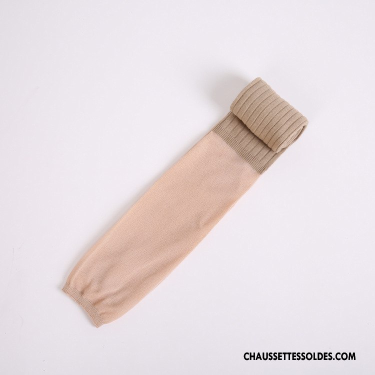Chaussettes Longues Femme Chaussettes En Coton Hiver Printemps Haute Antidérapant L'automne Bleu Marin