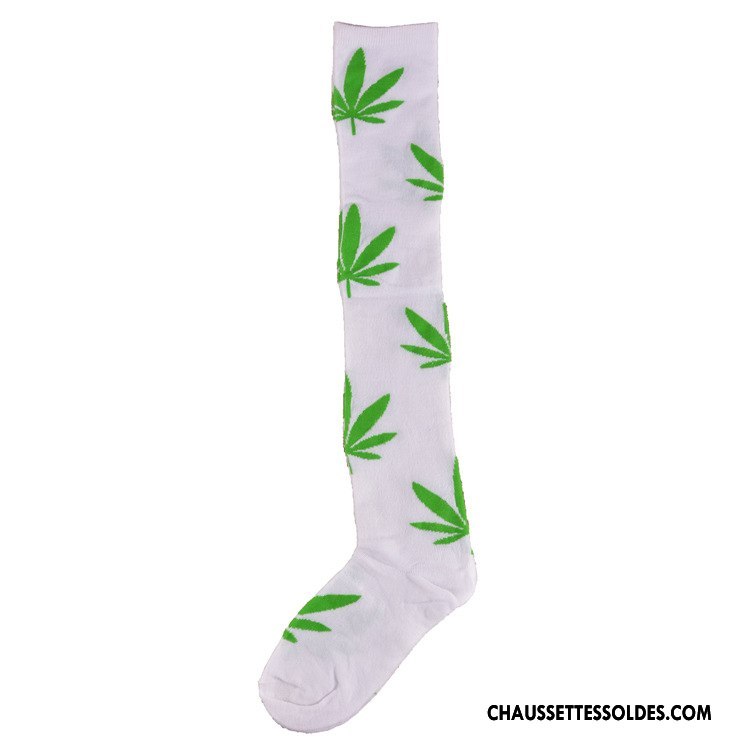 Chaussettes Longues Femme Dame Europe Le Nouveau Mode Haute Noir