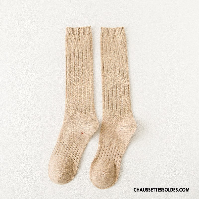 Chaussettes Longues Femme Dame Hiver L'automne Long Stock Noir Or Argent