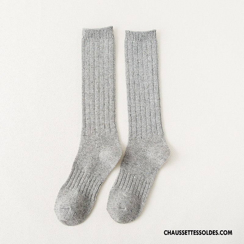 Chaussettes Longues Femme Dame Hiver L'automne Long Stock Noir Or Argent