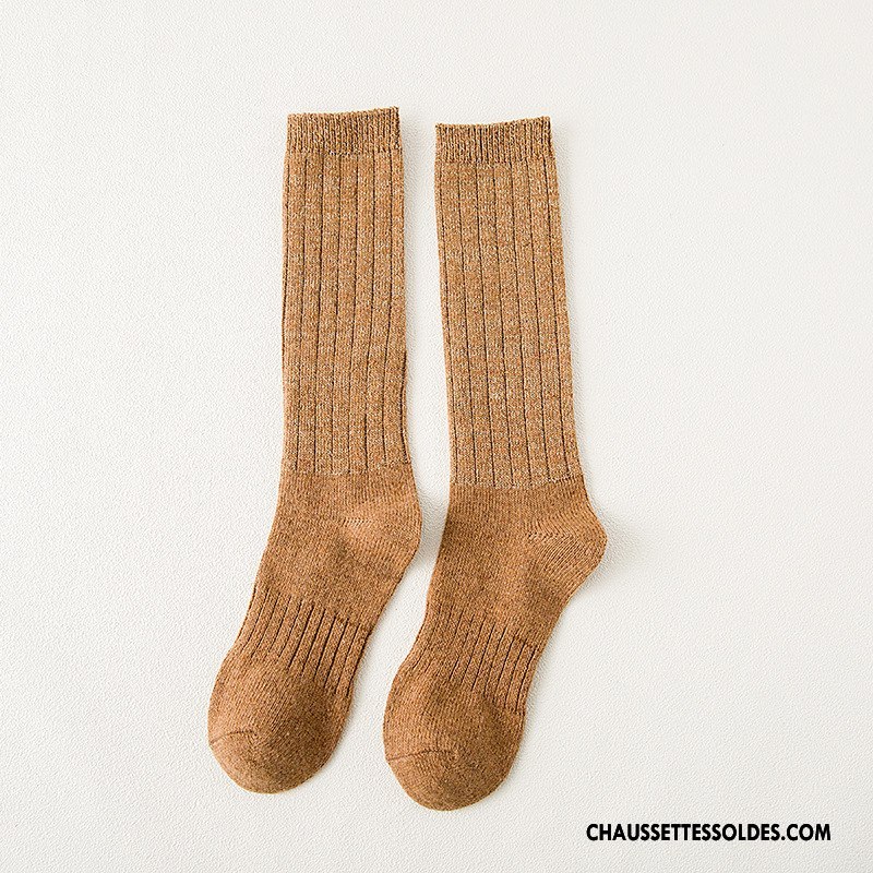 Chaussettes Longues Femme Dame Hiver L'automne Long Stock Noir Or Argent