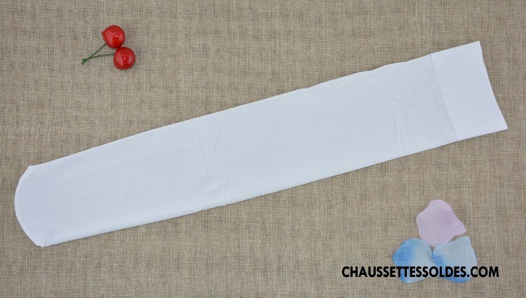 Chaussettes Longues Femme Dame Renforcé L'automne Long Stock Thermiques Printemps Pure Blanc