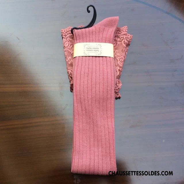 Chaussettes Longues Femme Dentelle Rayé Le Nouveau Haute Sexy Long Stock Marron / Brun