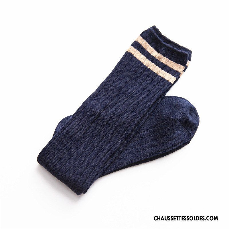 Chaussettes Longues Femme Fluide Doux Petit Long Stock Vent D'université Dame Hiver Gris