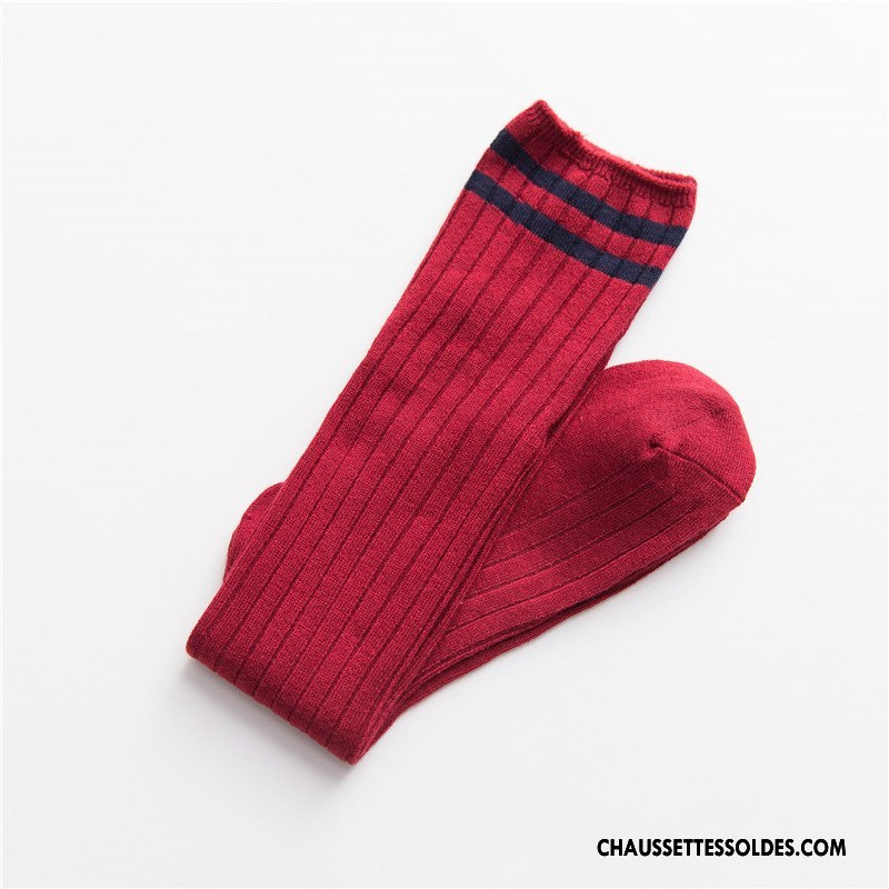 Chaussettes Longues Femme Fluide Doux Petit Long Stock Vent D'université Dame Hiver Gris