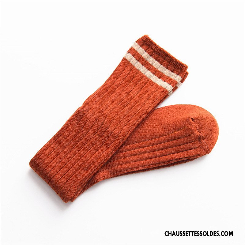 Chaussettes Longues Femme Fluide Doux Petit Long Stock Vent D'université Dame Hiver Gris