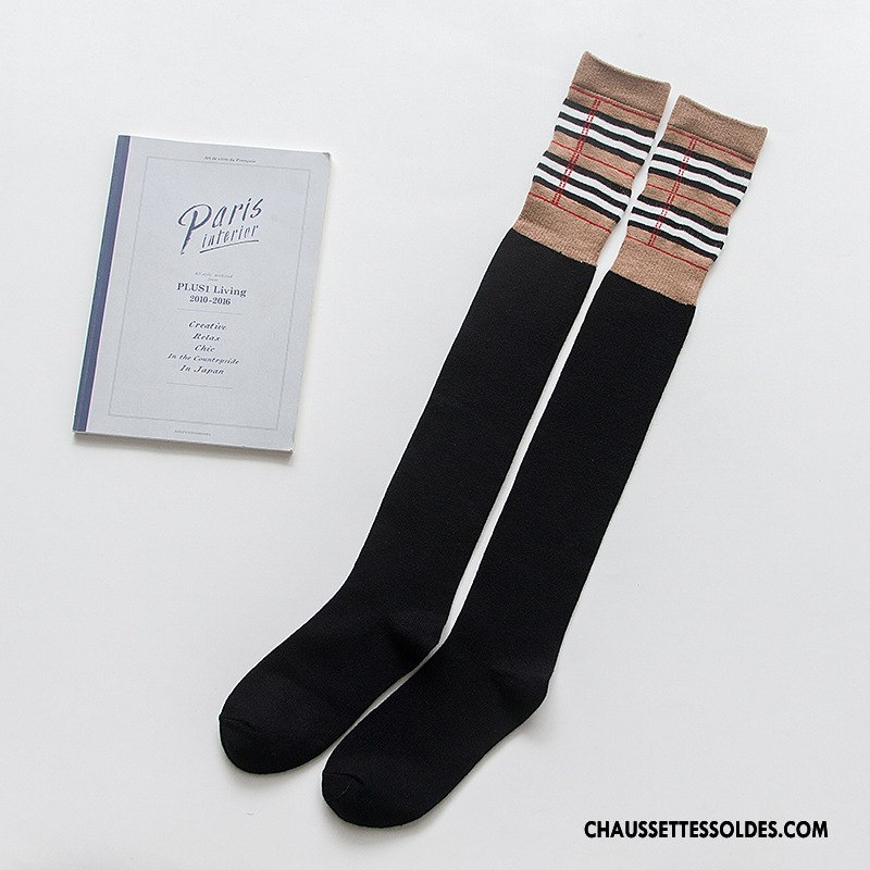 Chaussettes Longues Femme Gros Haute Cachemire De Lapin Carreaux Britanique