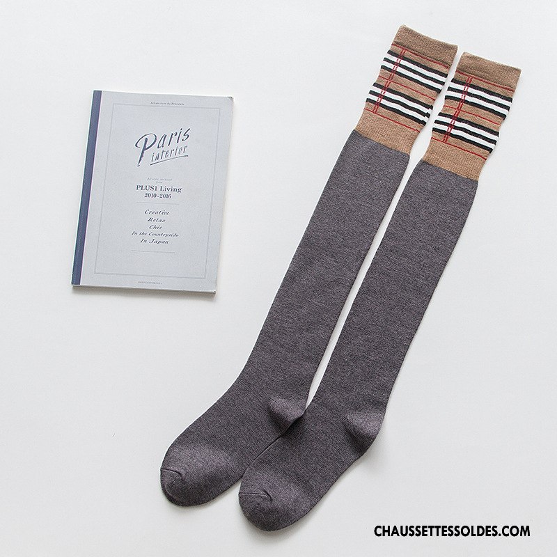 Chaussettes Longues Femme Gros Haute Cachemire De Lapin Carreaux Britanique