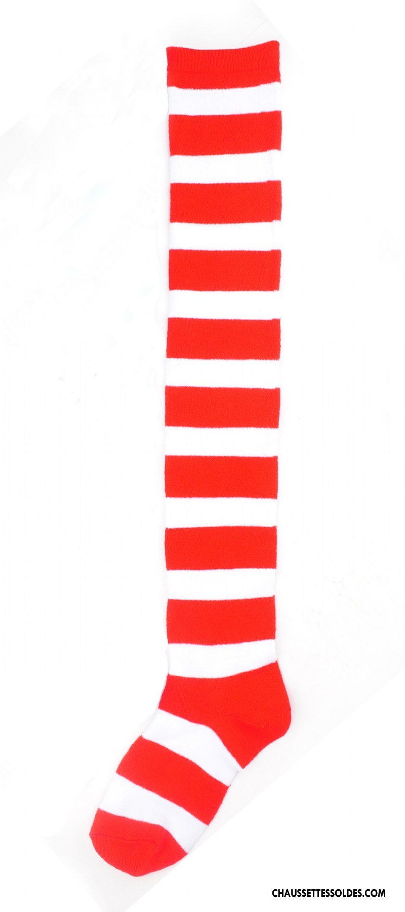 Chaussettes Longues Femme Gros Long Stock Blanc Noir Rouge