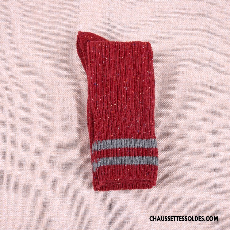 Chaussettes Longues Femme Haute Gros Yarn Marron / Brun
