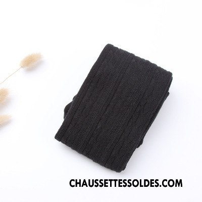 Chaussettes Longues Femme Haute Élève Hiver Le Nouveau Fleurs Style Chaud Marron