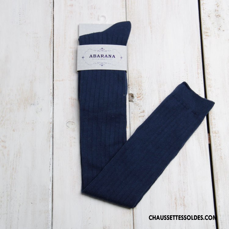 Chaussettes Longues Femme Hiver Haute Antidérapant Gros L'automne Gris