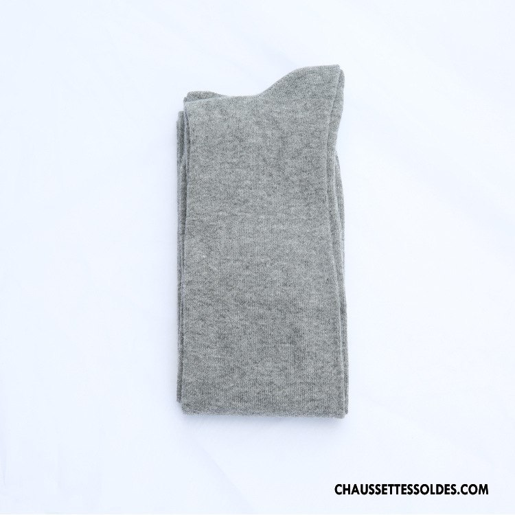 Chaussettes Longues Femme Hiver L'automne Gros Leggings Blanc