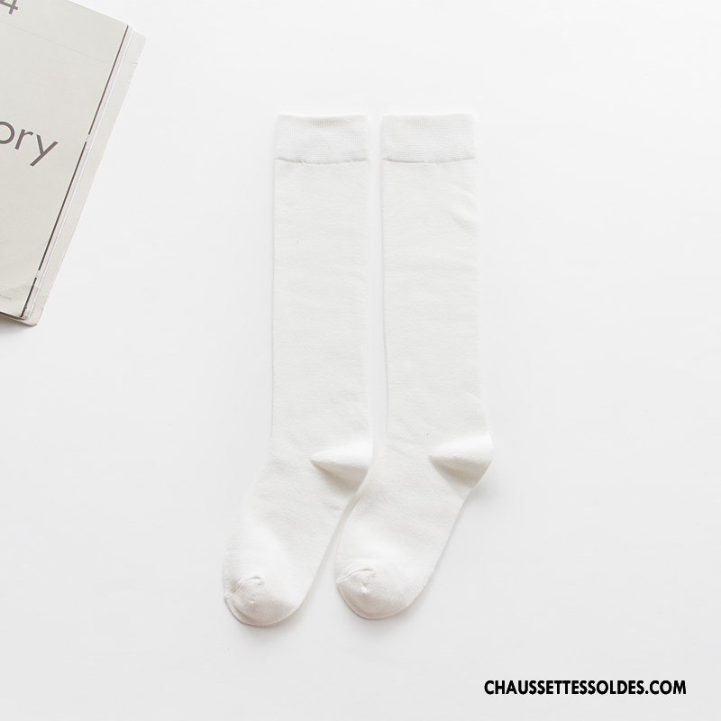 Chaussettes Longues Femme Hiver Long Stock 100% Coton Le Nouveau L'automne Vent D'université Bordeaux Pure