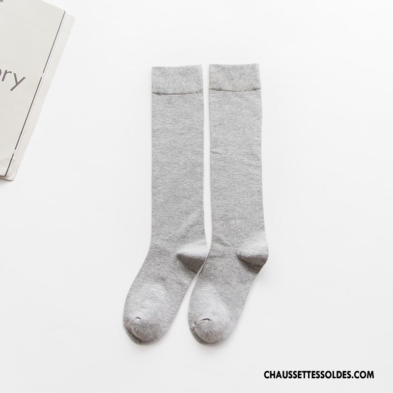 Chaussettes Longues Femme Hiver Long Stock 100% Coton Le Nouveau L'automne Vent D'université Bordeaux Pure