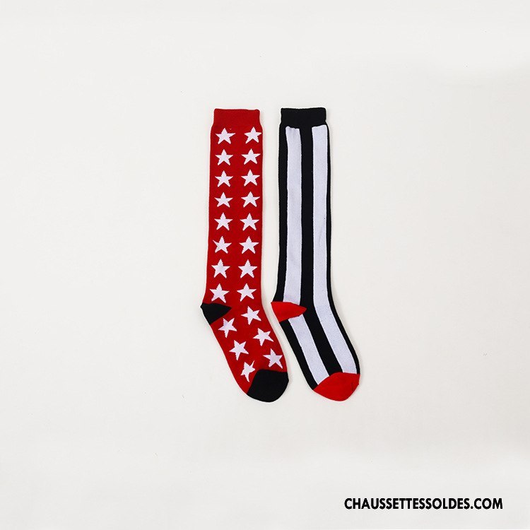 Chaussettes Longues Femme Hiver Petit Europe Chaussettes En Coton L'automne Mode Jaune