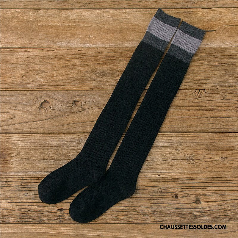 Chaussettes Longues Femme L'automne Hiver Mince Fluide Doux Le Nouveau Kaki