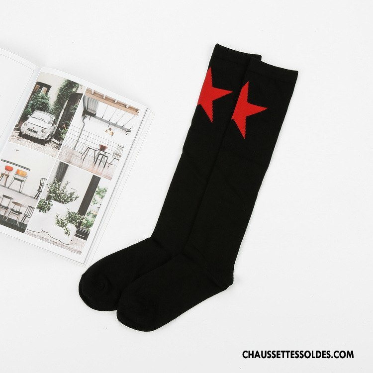 Chaussettes Longues Femme L'automne Long Stock Nouvelles Arrivées Gros Hiver 100% Coton Bleu Rouge