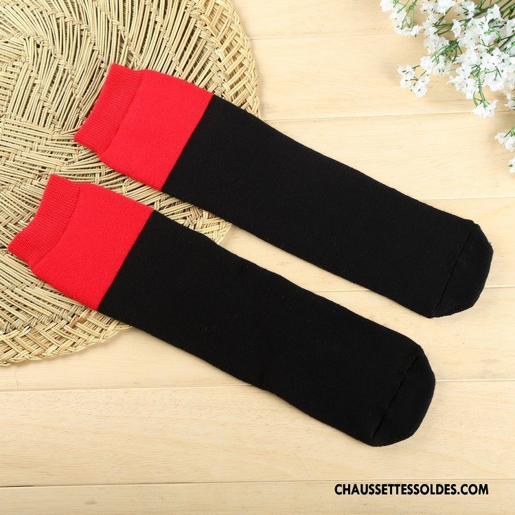 Chaussettes Longues Femme Leggings Milieu Thermiques Homme Serviette Renforcé Blanc