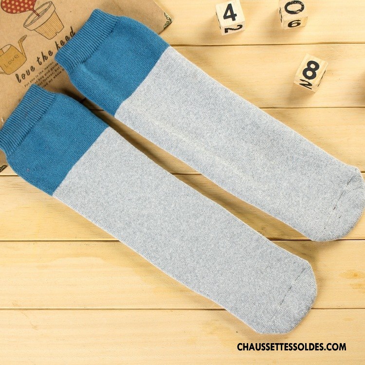 Chaussettes Longues Femme Leggings Milieu Thermiques Homme Serviette Renforcé Blanc