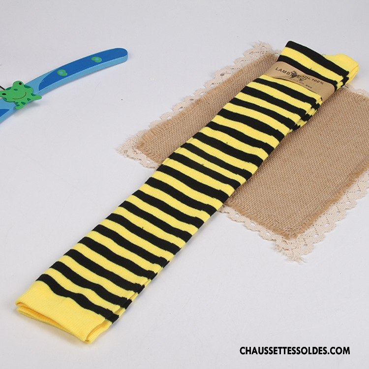 Chaussettes Longues Femme Long Stock Dame L'automne Tous Les Assortis Rayé Printemps Rouge