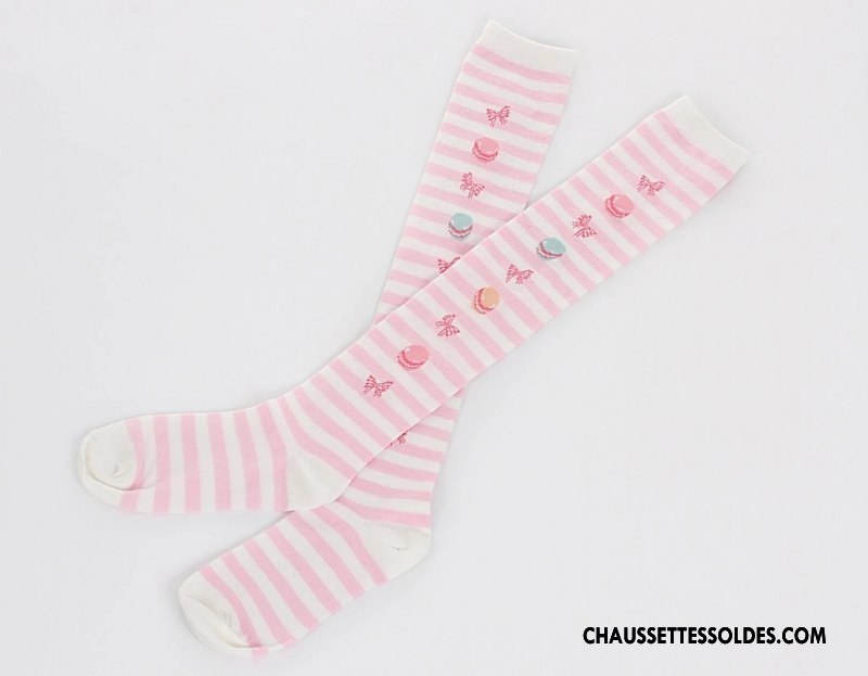 Chaussettes Longues Femme Long Stock Fille Élève Charme Danse Chaussettes En Coton Blanc