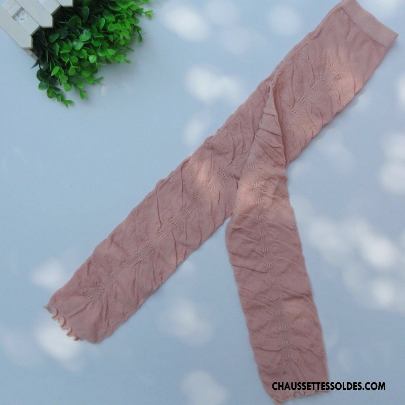 Chaussettes Longues Femme Long Stock Mince Matelassé Été Thermiques Crème Solaire Violet Rose
