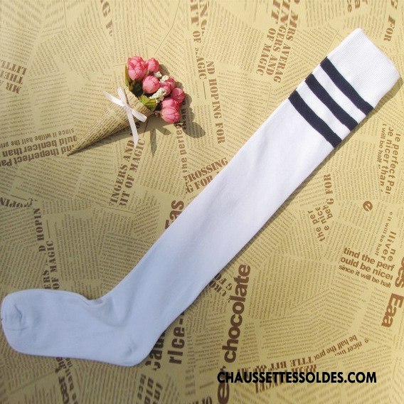 Chaussettes Longues Femme Long Stock Élève Haute Adulte L'automne Coton Bio