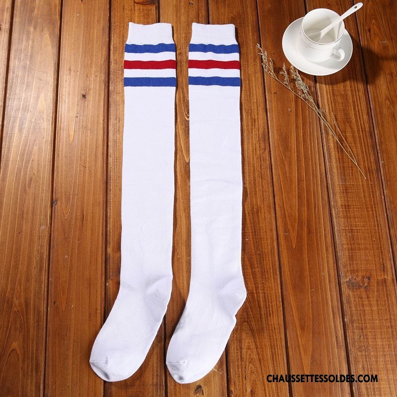 Chaussettes Longues Femme Long Stock Élève Haute Adulte L'automne Coton Bio