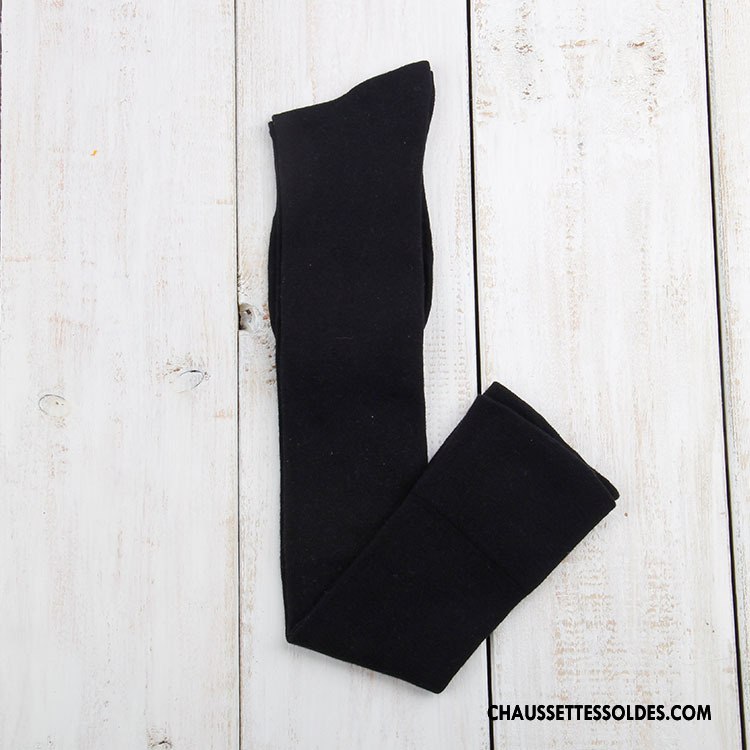 Chaussettes Longues Femme Matelassé Thermiques L'automne Le Nouveau Hiver Large Bouche Gris