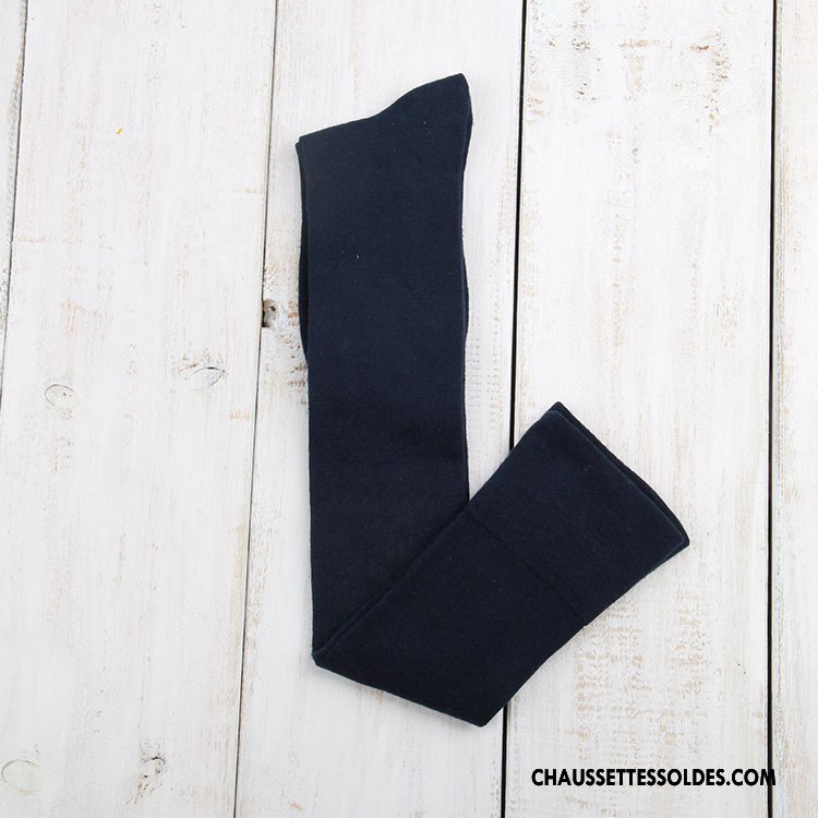 Chaussettes Longues Femme Matelassé Thermiques L'automne Le Nouveau Hiver Large Bouche Gris