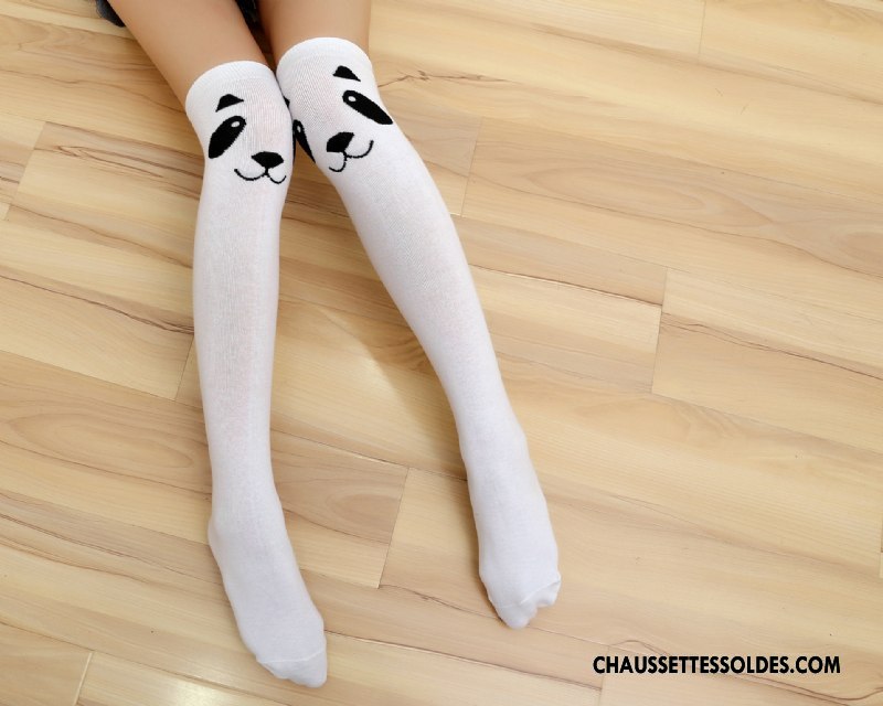 Chaussettes Longues Femme Milieu Vent D'université Printemps Enfant Leggings Élève Gris