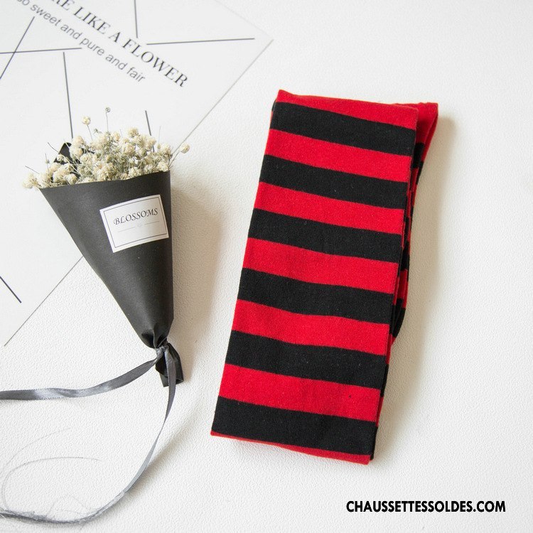 Chaussettes Longues Femme Mode 100% Coton Rayé Nouvelles Arrivées Long Stock Chaussettes En Coton Vert