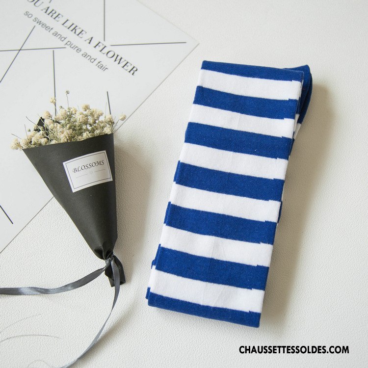 Chaussettes Longues Femme Mode 100% Coton Rayé Nouvelles Arrivées Long Stock Chaussettes En Coton Vert